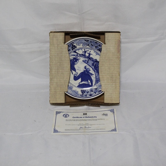 The Ghent Collection.  "The Race". The Hans Brinker Delft Plate Collection. Vtg. - Picture 4 of 5